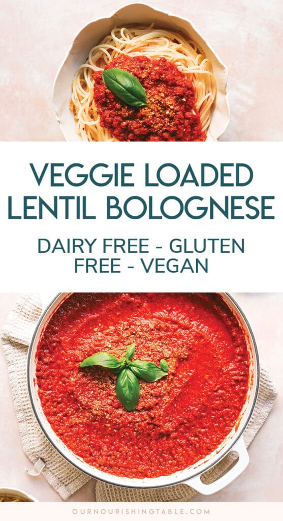 vegan bolognese recipe using lentils