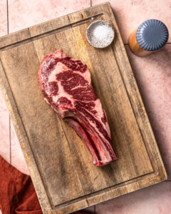 How to Reverse Sear Tomahawk Steak - Our Nourishing Table